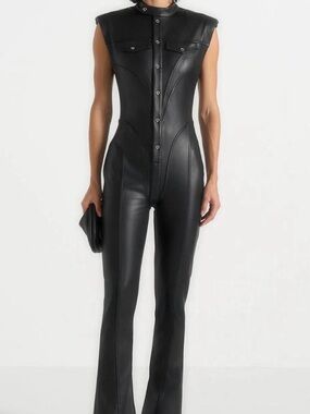 Brand new Maniere de Voir leather jumpsuit